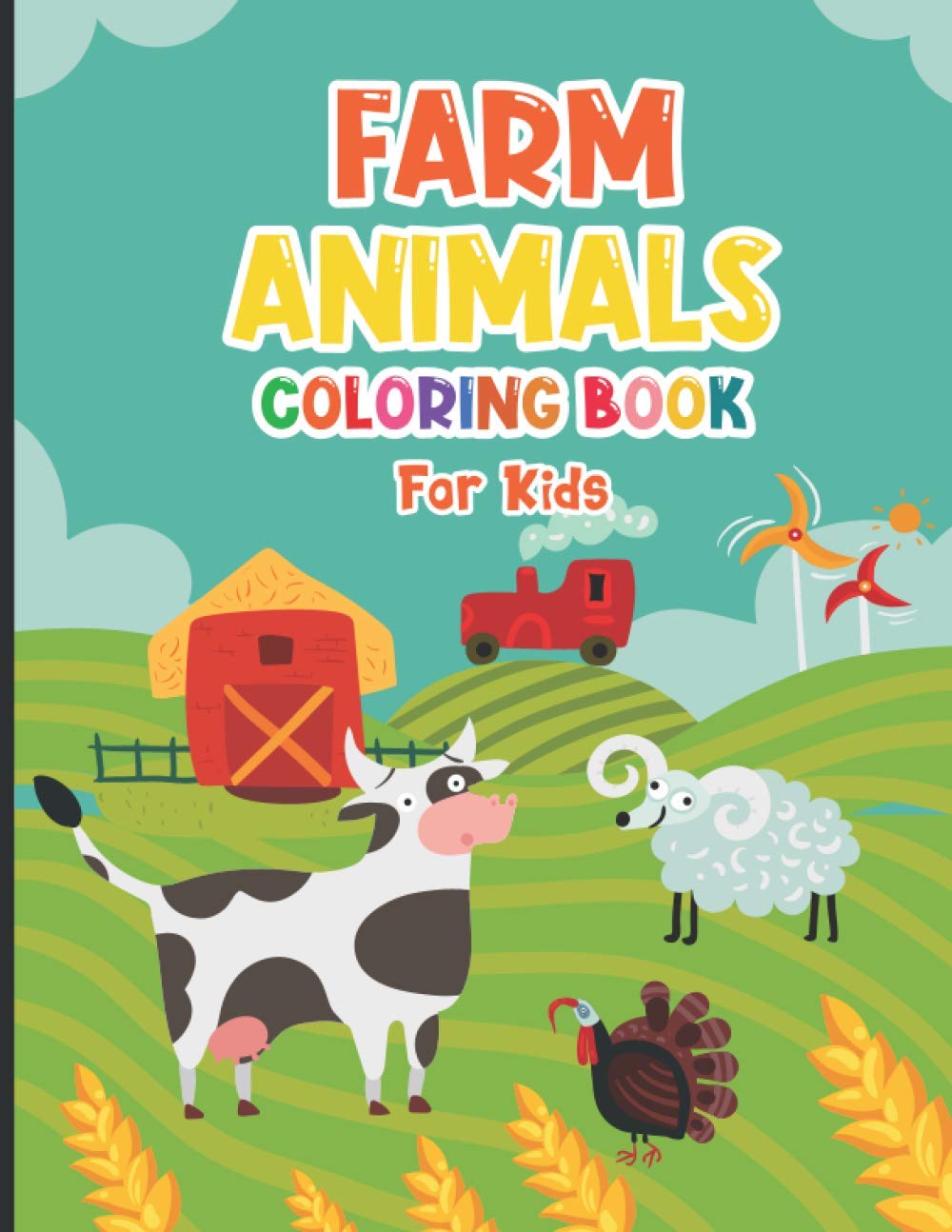 ler totalmente Farm Animals Coloring Book For Kids: Cow, Sheep and Other Animals Are Eating On Field - Coloring Pages Of Animals for Little Kids Age 4-8, Boys Girls... Students (Farm Animals Coloring Book)