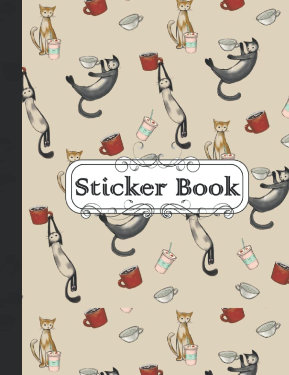 Sticker Book: Blank Sticker Album, Kitten Sticker Collecting Book for Kids, Cute Blank Notebook for Sticker Collection, 8.5x11 baixar o livro de graça