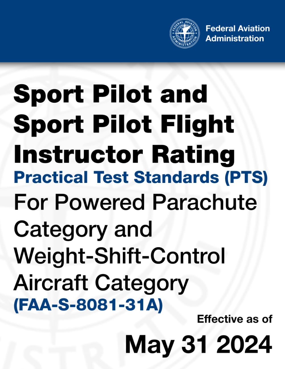 capítulo por capítulo baixar Sport Pilot and Sport Pilot Flight Instructor Practical Test Standards (PTS) for Powered Parachute Category and Weight-Shift-Control Aircraft Category (FAA-S-8081-31A)