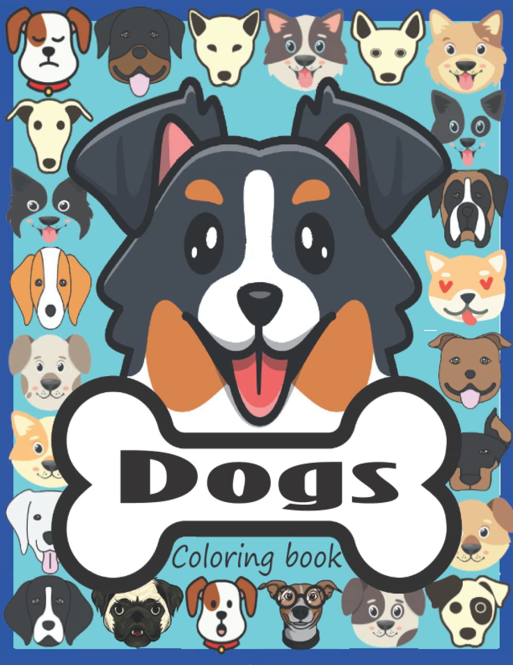 Dogs coloring book: 30 amazing dogs illustrations for adults, kids and teens: Perfect for Stress Management, Relief and Art Color Therapy baixar livro de graça