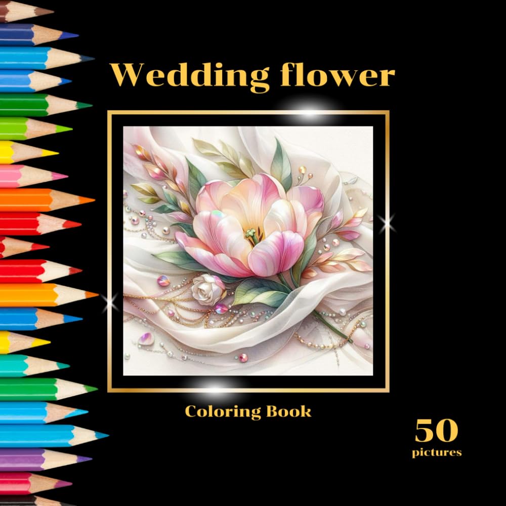 Easy flower coloring book, flower coloring book for adults to relax and relieve stress. Wedding flower coloring book Carefully designed 50 images,... inches, perfect gift for your loved ones. baixar livro de graça