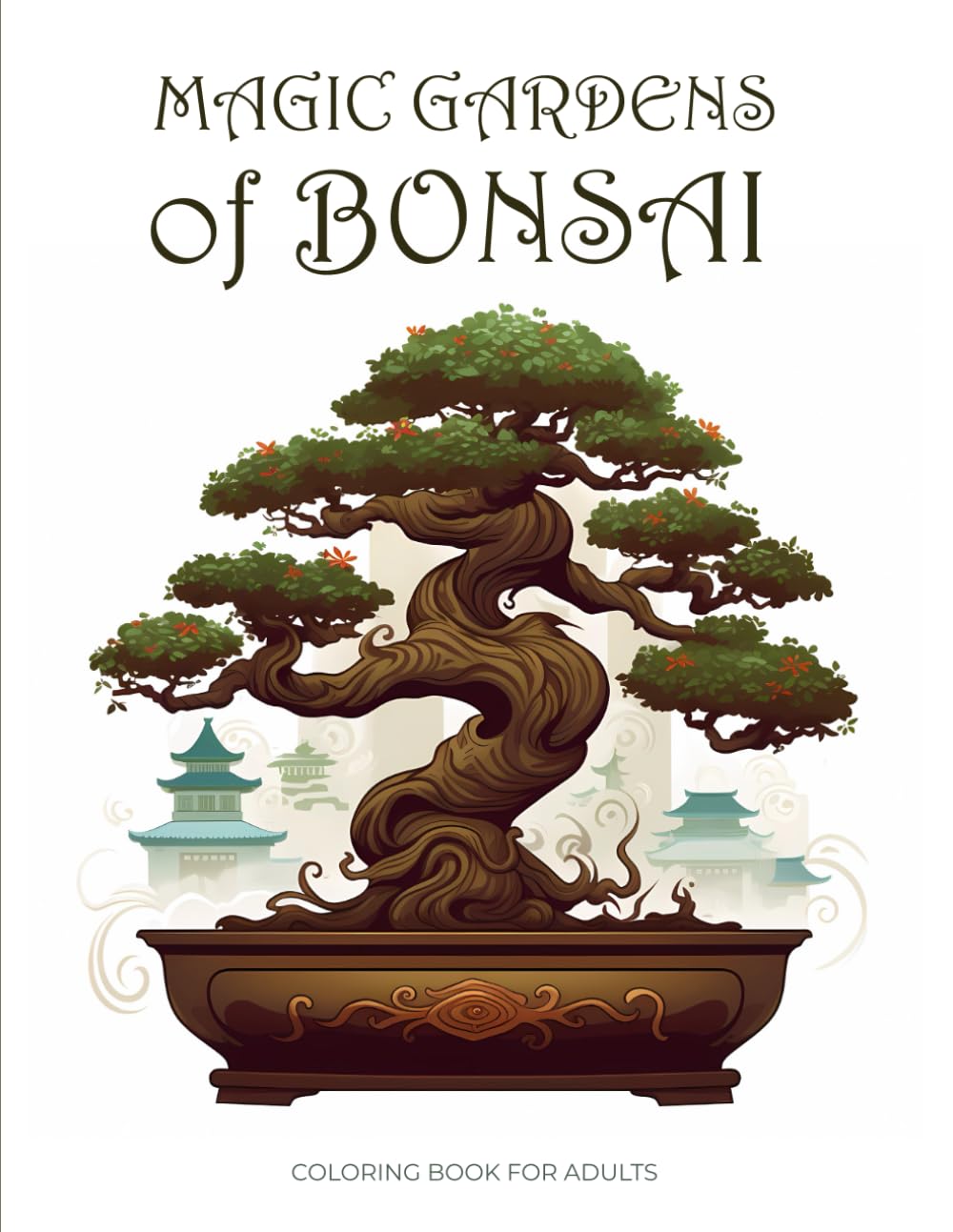 MAGIC GARDENS of BONSAI: Botanical coloring book for adults baixar livro de graça