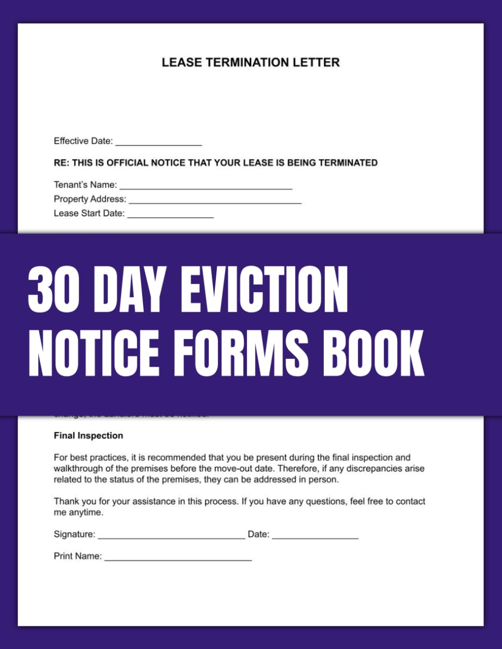 30-Day Notice to Vacate Form Book: Up to 60 Forms | Landlord Notice to Terminate Tenancy Forms Book. baixar o livro de graça