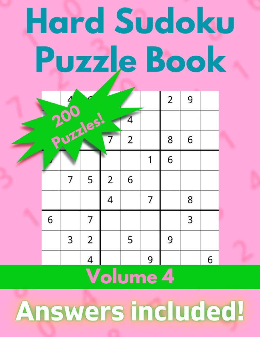 capítulo por capítulo baixar Hard Sudoku Puzzle Book: 200 Sudoku Games with Answers | Gift for Adults or Kids | Volume 4 (OurPuzzle Large Print Hard Sudoku Series)