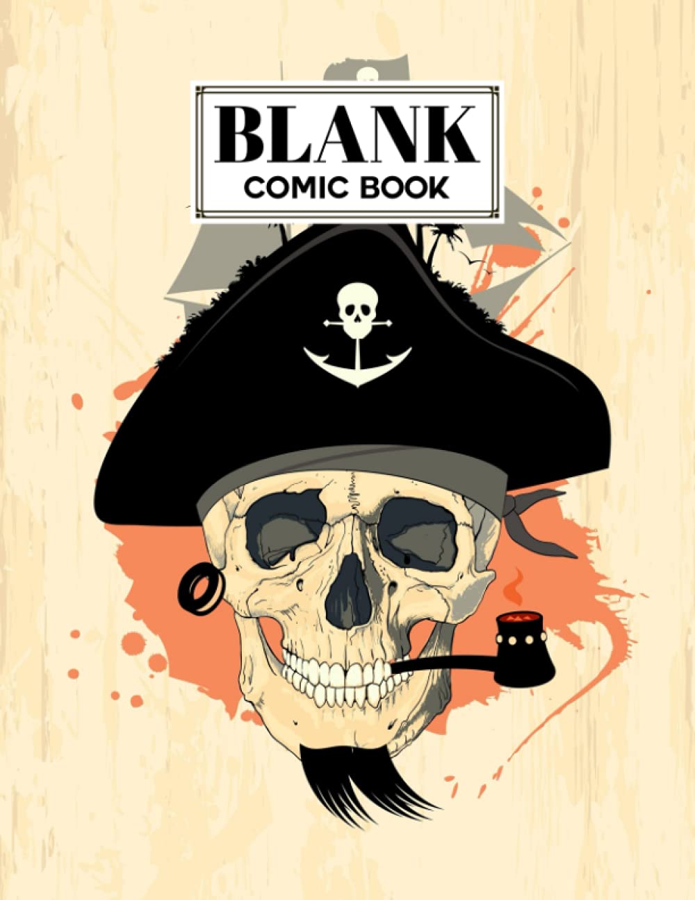 Blank Comic Book: Skull Cover Blank Comic Book, Create Your Own Story, Journal, Notebook, Sketchbook for Kids and Adults, 120 Pages - Size 8.5" x 11" Notebook by Marlies Bach baixar livro de graça