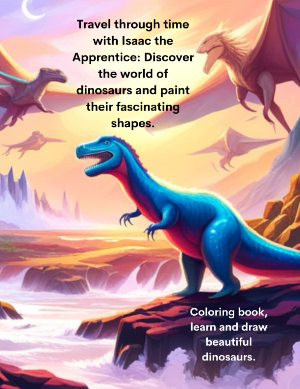 capítulo por capítulo baixar Travel through time with Isaac the Apprentice: Discover the world of dinosaurs and paint their fascinating shapes: Coloring book, learn and draw beautiful dinosaurs
