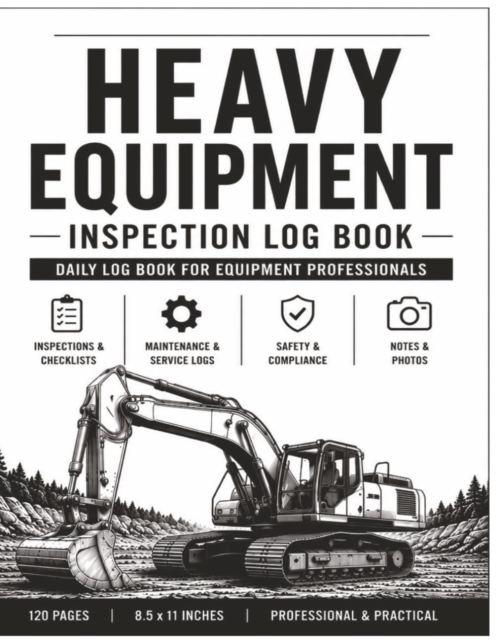 ler totalmente Heavy Equipment Work log: Daily Log Book for Heavy Equipment Operators and Crews