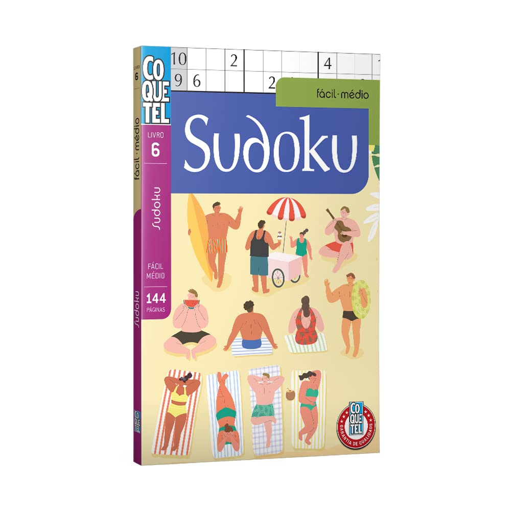 Livro Coquetel Sudoku nível FC/MD Ed 06