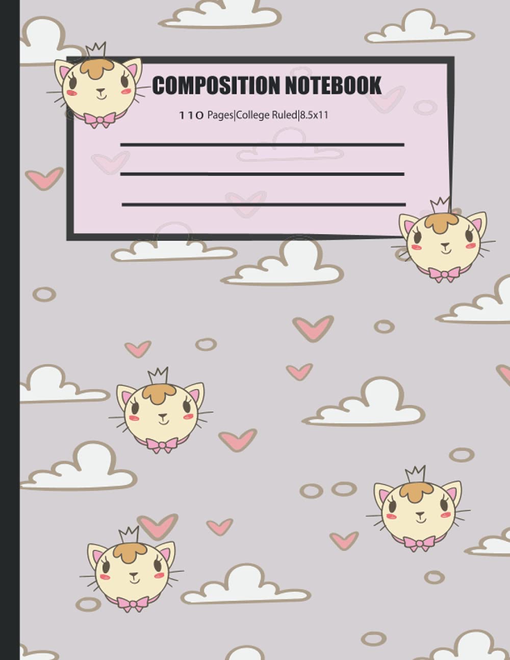 ler totalmente Lovely Design Composition Notebook: College Ruled Paper Notebook Journal: Workbook for Girls Kids Teens Student for back to School and Home College... Copy Book | Soft Cover | 8,5"x11" 110 pages
