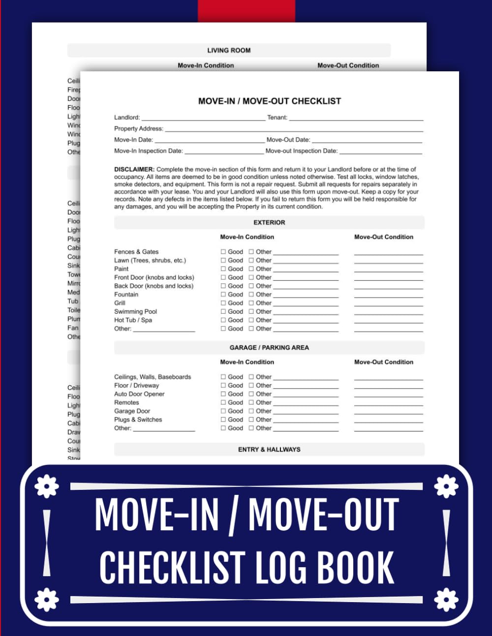 Move-In / Move-Out Checklist Log Book: Document Damage, Prevent Disputes, & Protect Your Security Deposit | 8.5 x 11 inches. baixar livro de graça
