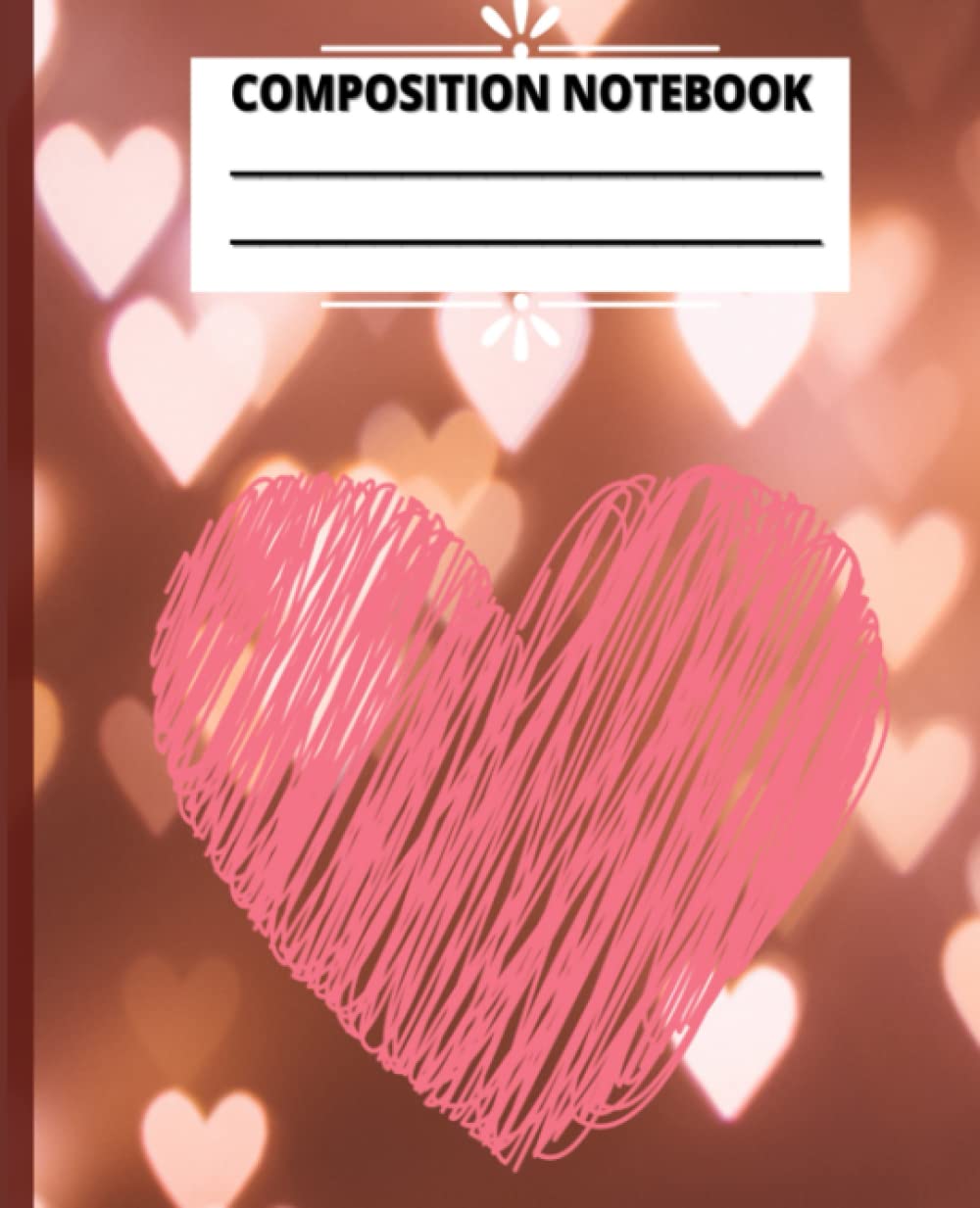 Composition Notebook with Pink Heart | 200 Lined and College Ruled Pages | 7.5" x 9.25": Perfect for college students! | White Paper baixar livro de graça