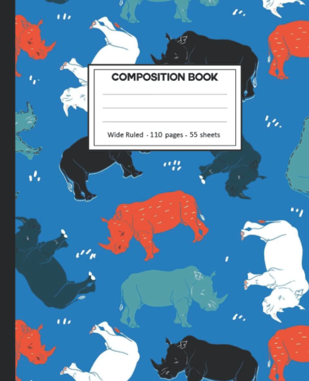 ler totalmente Composition Notebook: Rhinoceros Wide Ruled Blank Lined Composition Book Journal (7.5 x 9.25 in) Cute Notebooks for Girls Teens Kids School Planner Diary Writing Notes.