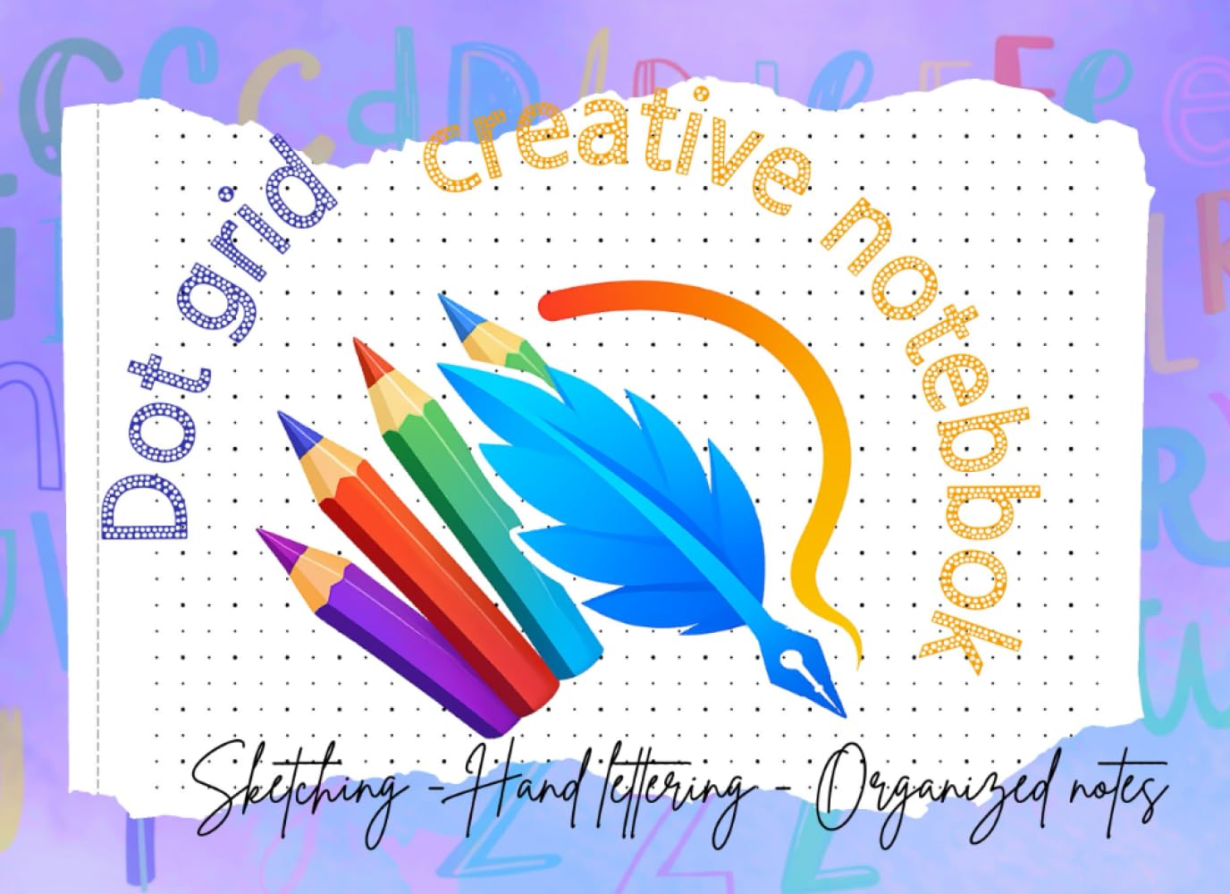 Dot grid creative notebook. Sketching-Hand lettering-Organized notes: Dot grid notepad for artists & planners: 5x5 mm grid, highlighted every 10 mm.... lettering & journaling. For adults. baixar o livro de graça