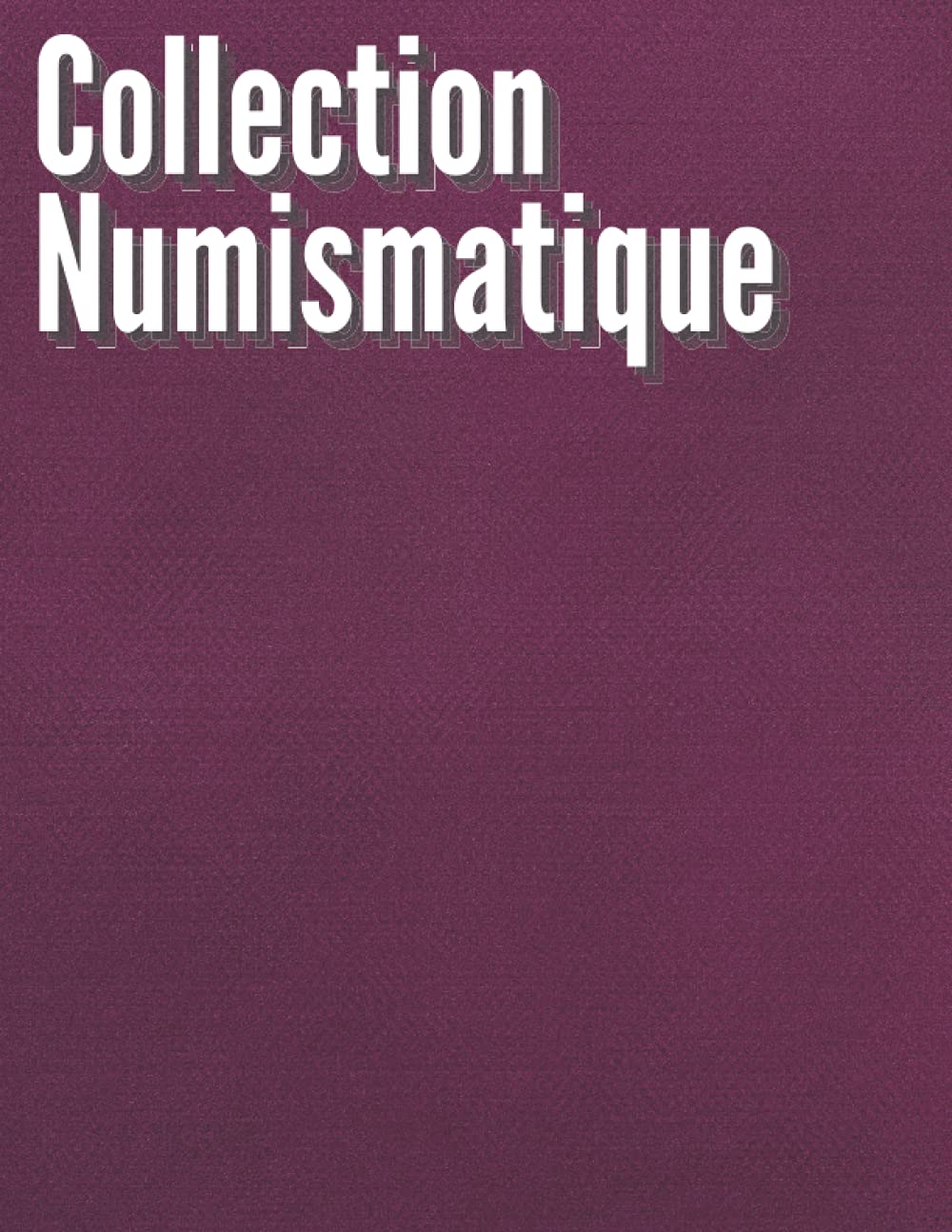 Collection Numismatique: Carnet d'inventaire des pièces, pour enregistrer et suivre votre collection de pièces | Carnet de suivi des piece de...: 8,5 "x 11" | 110 pages. (French Edition) baixar livro de graça