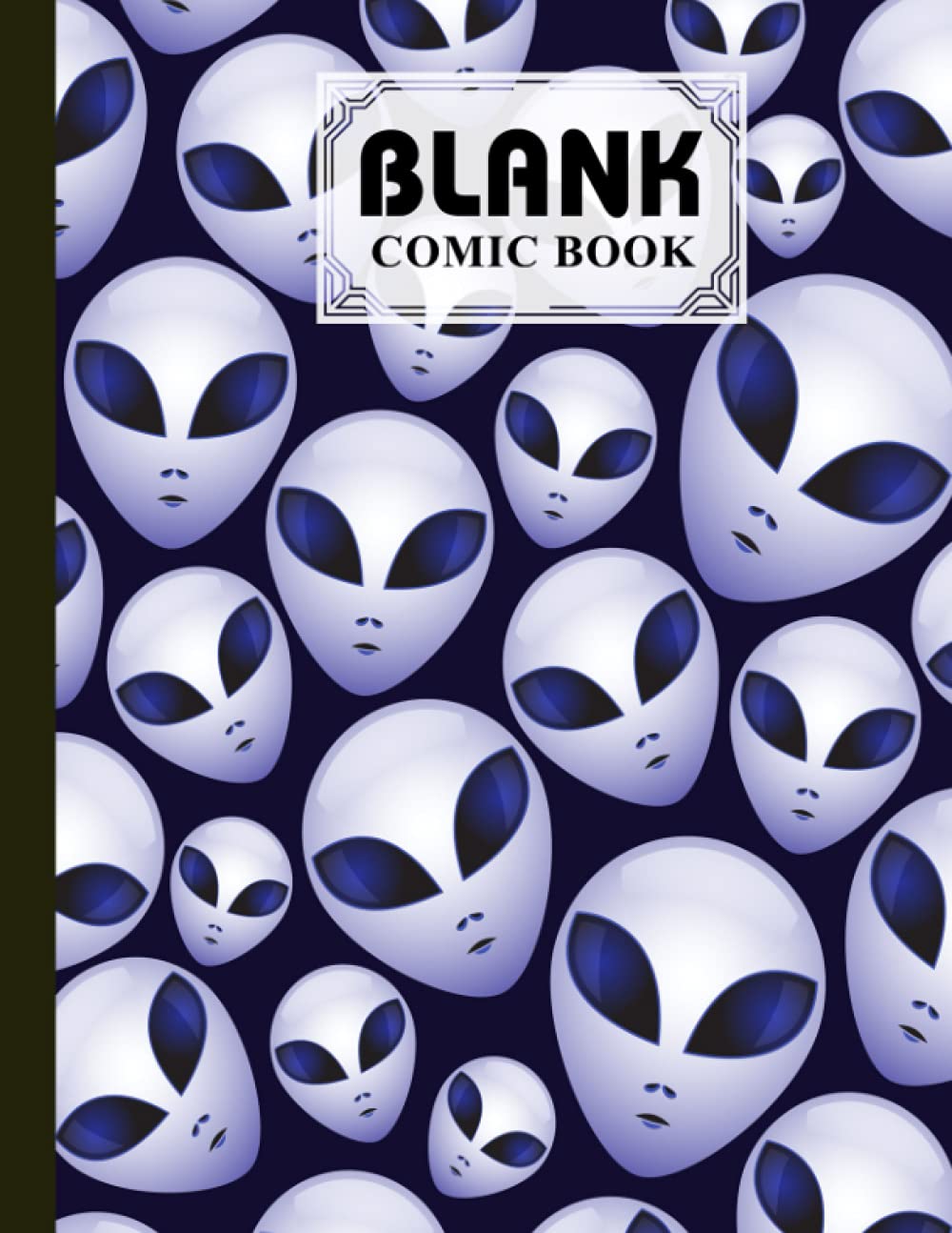ler totalmente Blank Comic Book: Premium Alien Cover Blank Comic Book, Create Your Own Story, Journal, Notebook, Sketchbook for Kids and Adults, 120 Pages - Size 8.5" x 11" Notebook by Holger Winter