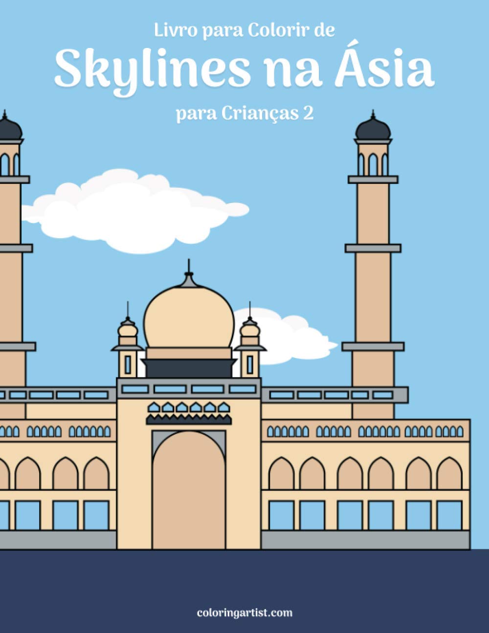 Livro para Colorir de Skylines na Ásia para Crianças 2 baixar livro de graça