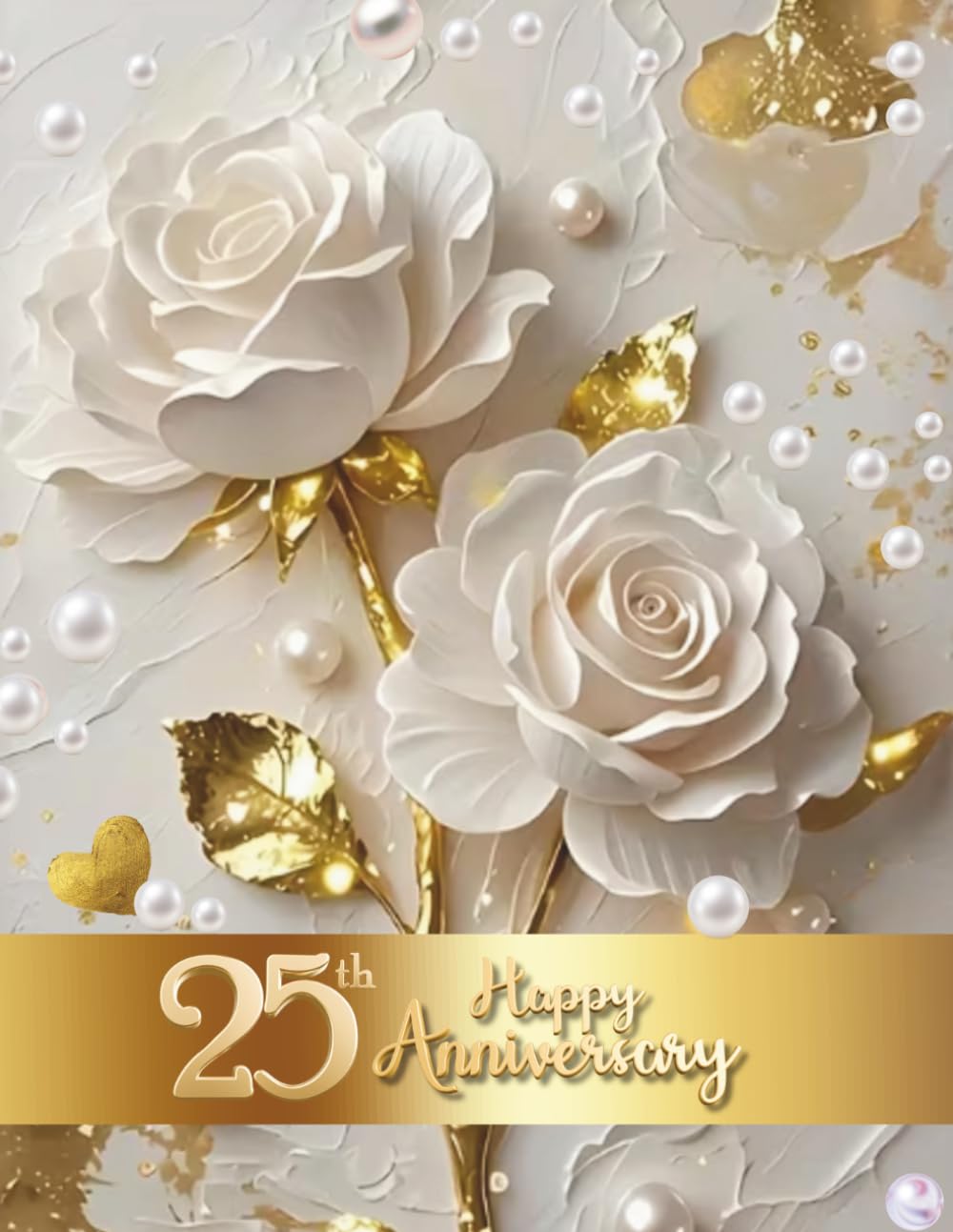 25th Happy Anniversary:: Wedding Anniversary Guest Book for congratulations and warm words from guests celebrating Silver Jubeele with happy couple baixar livro de graça