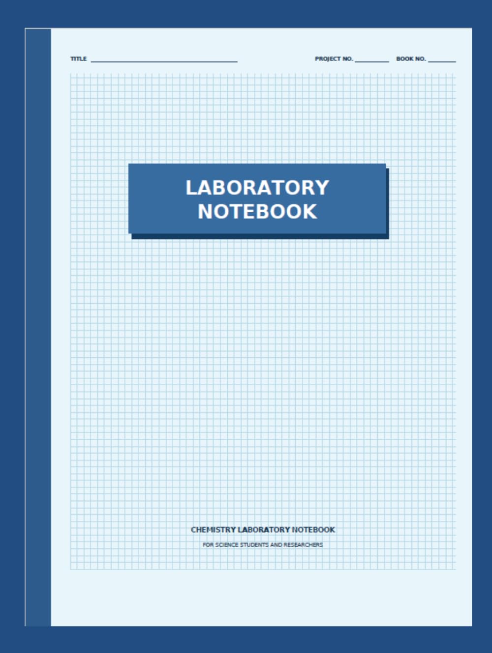 ler totalmente Lab Notebook Chemistry Laboratory Notebook for Science Students and Researchers – 105 Pages, 8.5 x 11 Inch – Perfect Bound Composition Book for Scientific Experiments, and Research Documentation