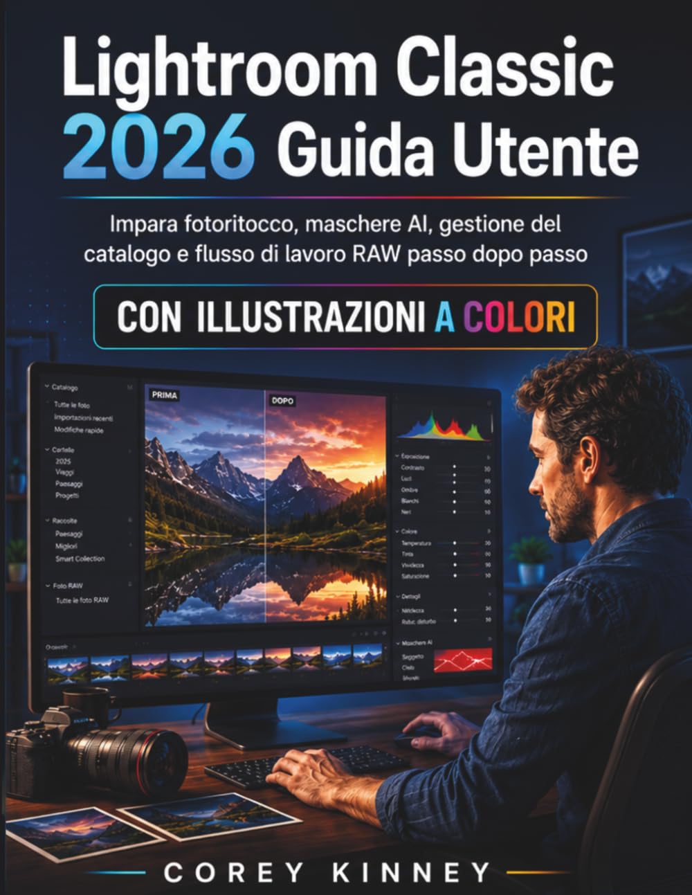 ler totalmente Lightroom Classic 2026 Guida Utente: Impara fotoritocco, maschere AI, gestione del catalogo e flusso di lavoro RAW passo dopo passo (Italian Edition)