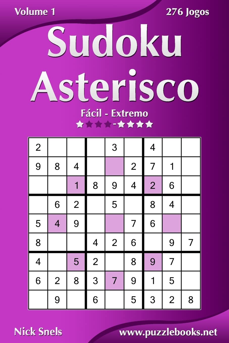 capítulo por capítulo baixar Sudoku Asterisco - Fácil ao Extremo - Volume 1 - 276 Jogos
