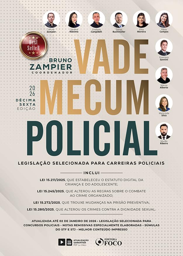 capítulo por capítulo baixar Vade Mecum Policial - Legislação Selecionada para Carreiras Policiais - 16 ª Ed - 2026