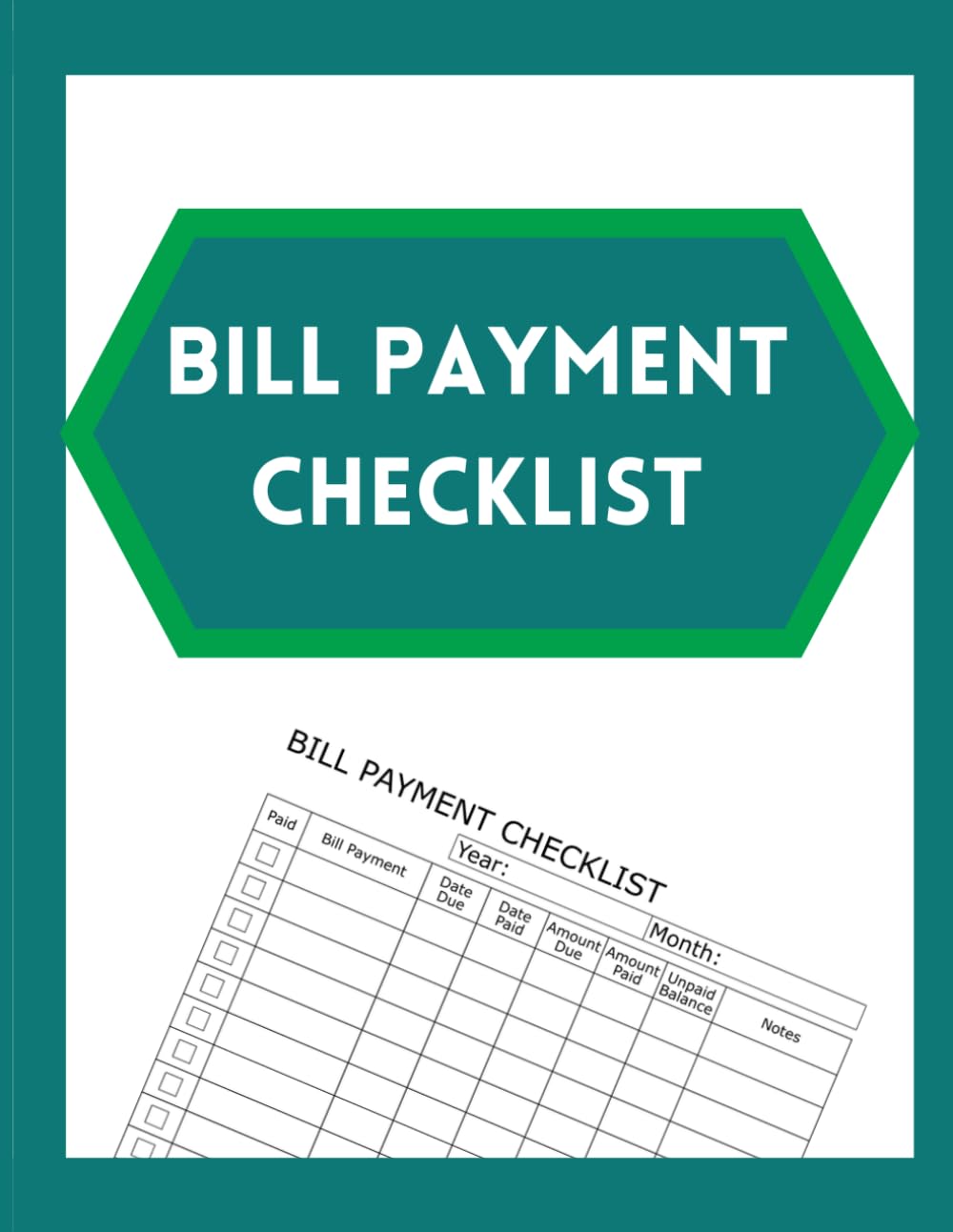 capítulo por capítulo baixar Bill Payment Checklist: Simple Monthly Expense Organizer & Logbook