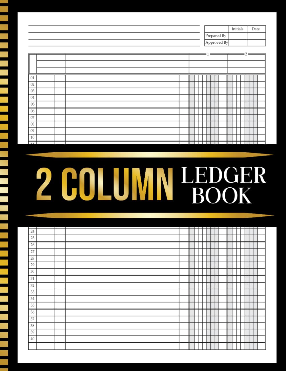 2 Column Ledger Book: Simple Two Column for Bookkeeping and Accounting for Small Business and Personal Use baixar o livro de graça