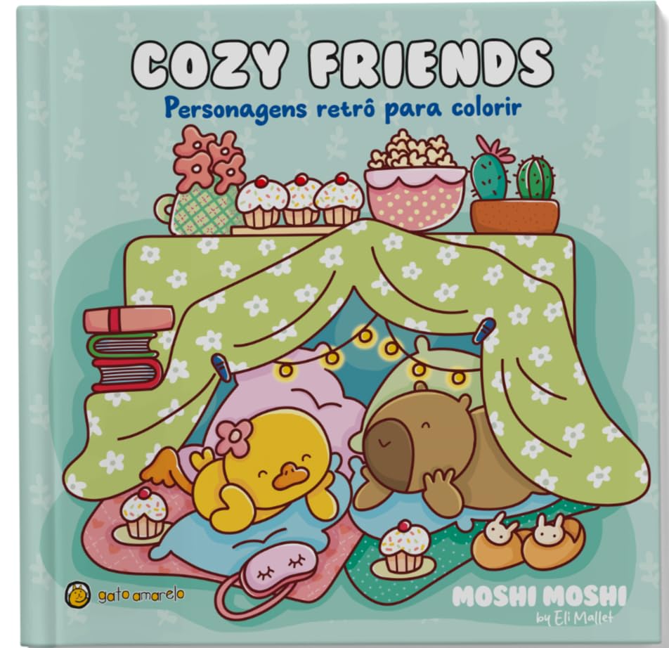 capítulo por capítulo baixar Cozy Friends: Personagens Retrô Para Colorir (Volume 1)