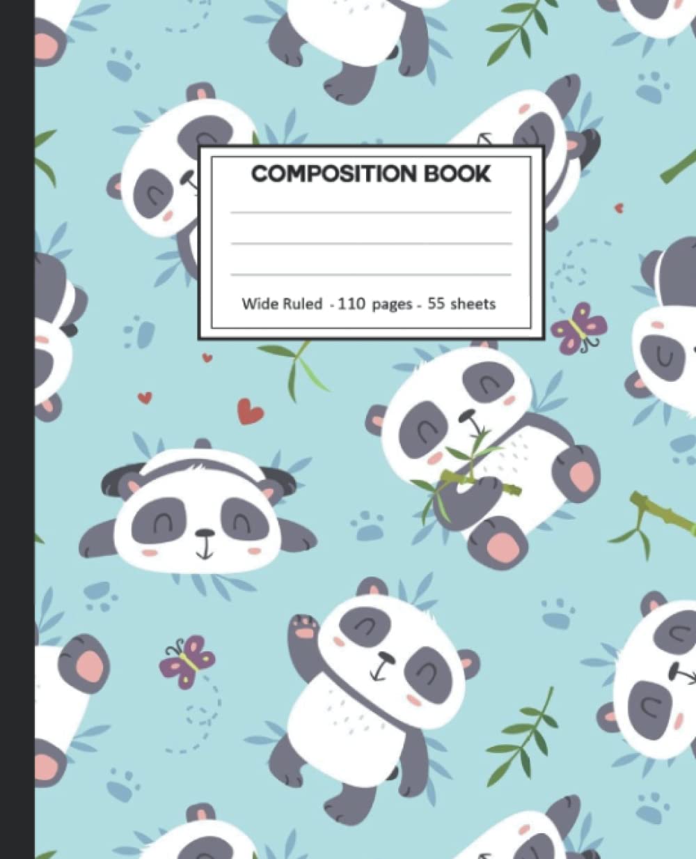 Composition Notebook: Panda Wide Ruled Paper Notebook Journal size 7.25 x 9.25” for student baixar o livro de graça