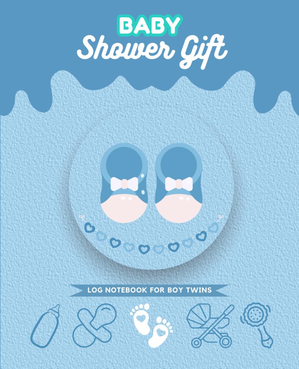 Baby Shower Gift Log Notebook For Boy Twins: Keepsake to Record Attendees With Their Advice for Mom & Hopes for Newborn baixar o livro de graça