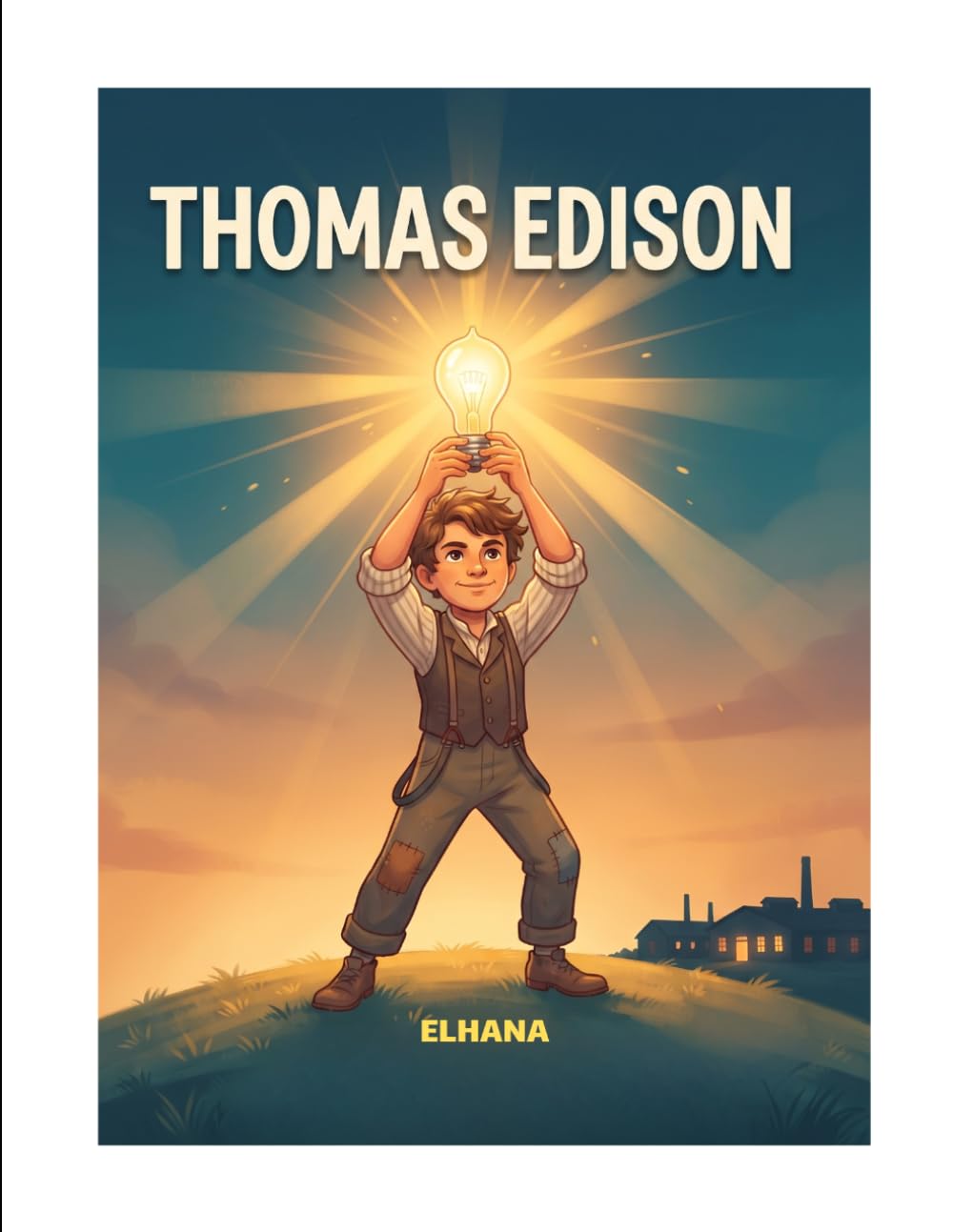 ler totalmente The Boy Who Lit Up the World: Thomas Edison: A Biography Story and Coloring Book for Kids Ages 4-8