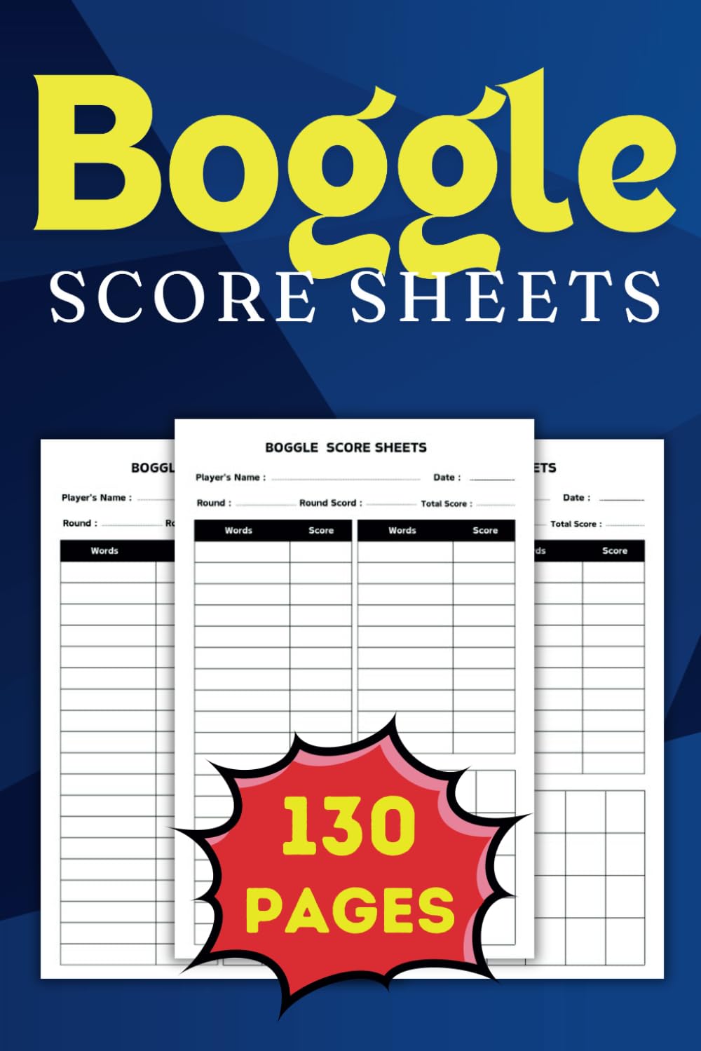 capítulo por capítulo baixar Boggle Score Sheets: Boggle Game Scorebook, 6 x 9 inches with 130 Score Sheet