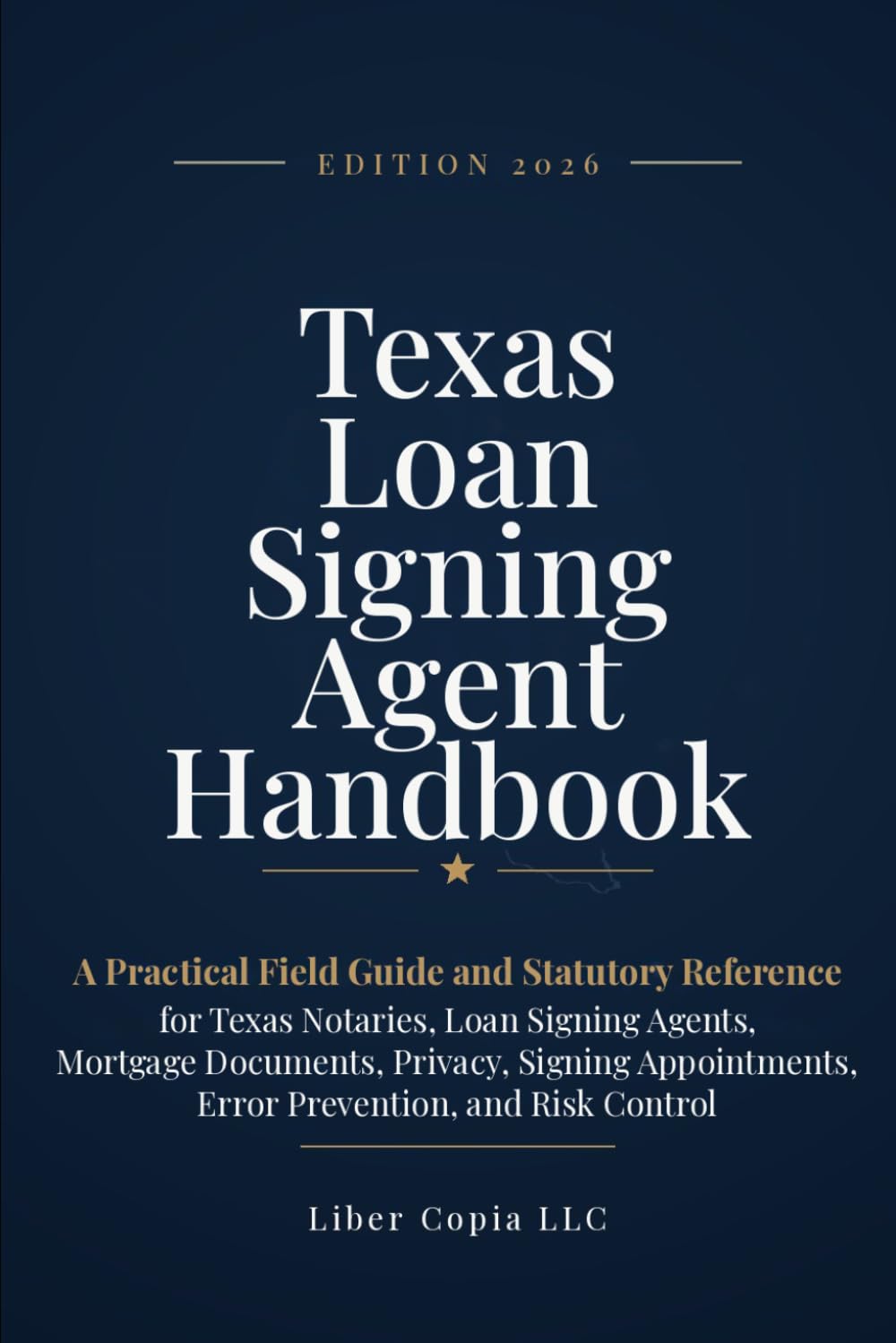 ler totalmente Texas Loan Signing Agent Handbook: Edition 2026 - A Practical Field Guide and Statutory Reference for Texas Notaries, Loan Signing Agents, Mortgage... Risk Control (Texas Notary Public Handbook)