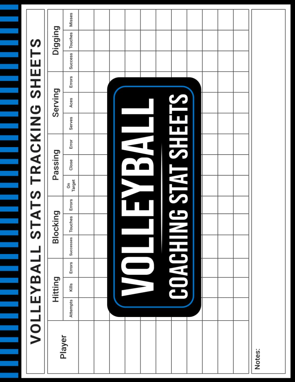 ler totalmente Volleyball Coaching Stat Sheets: The Complete Guide to Efficient Stat Tracking Your Coaching, (8.5 x 11 inches, 110 Page)