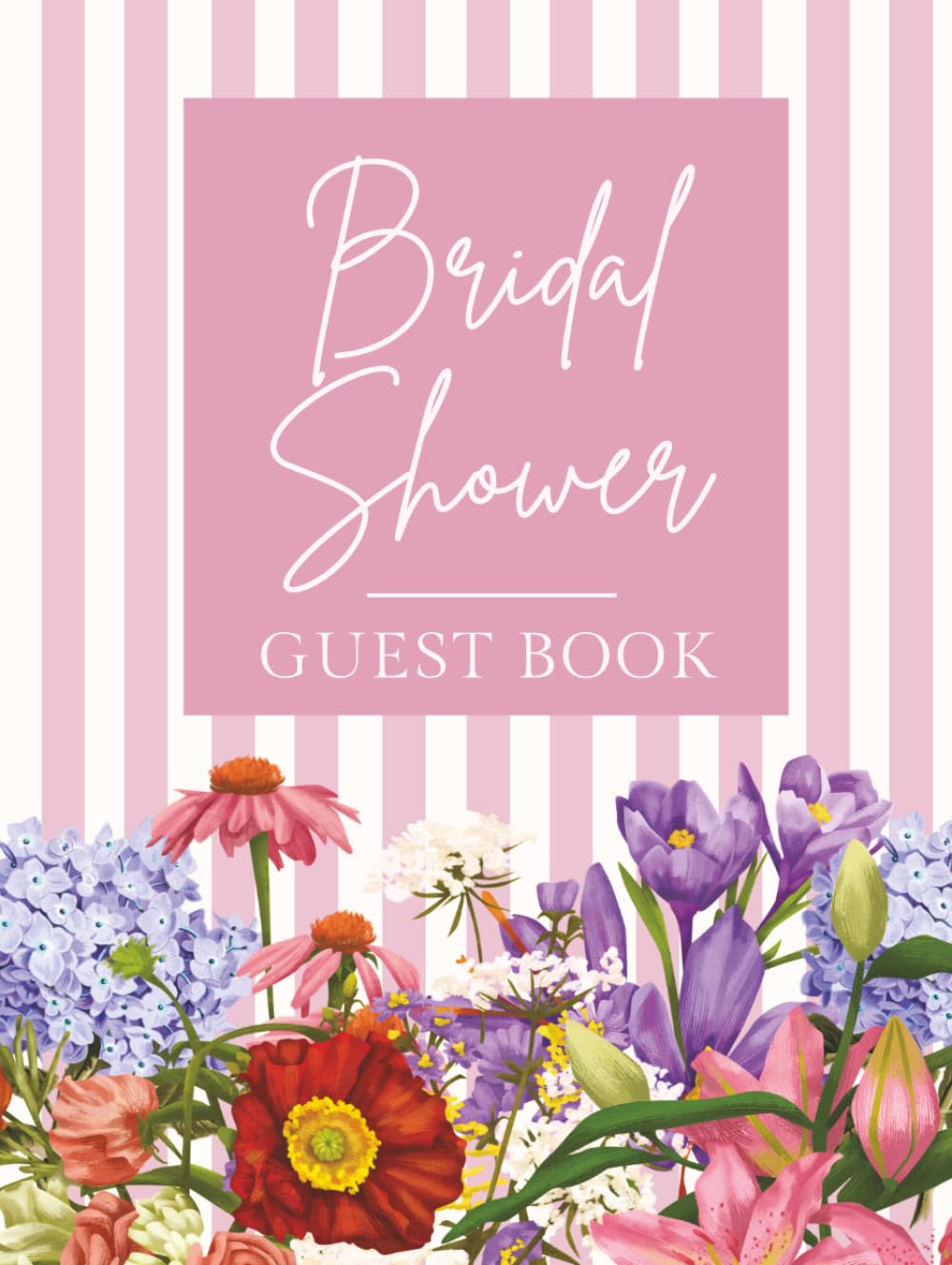 ler totalmente Bridal Shower Guest Book: Dusty Pink Wildflower Hardcover Memory Keepsake Journal for Guests to Sign In and Record Marriage Advice, Wedding Wishes,... & Photo Pages to Celebrate New Bride to Be