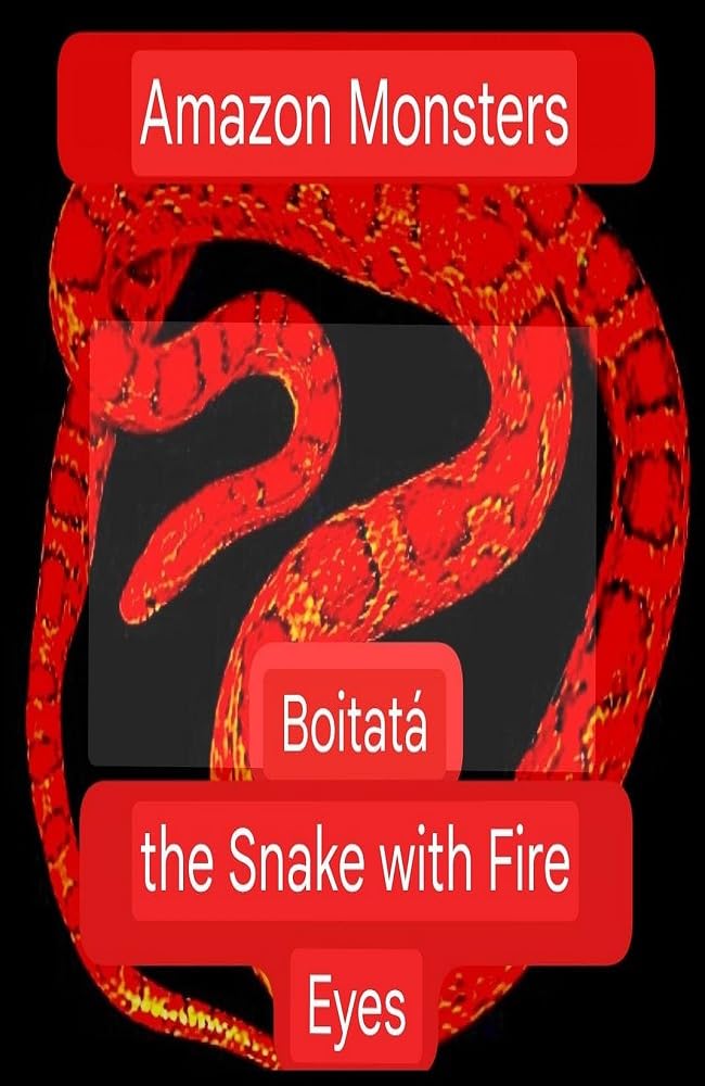 Amazon Creatures: Boitatá the snake with fire eyes