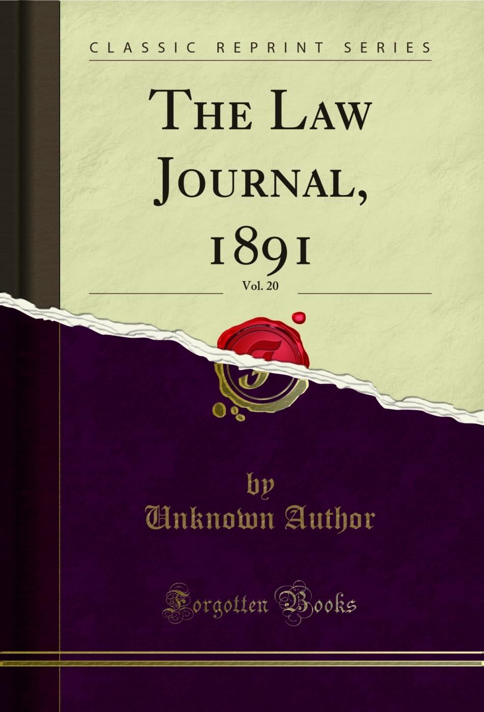 ler totalmente The Law Journal, 1891, Vol. 20 (Classic Reprint) (English Edition)
