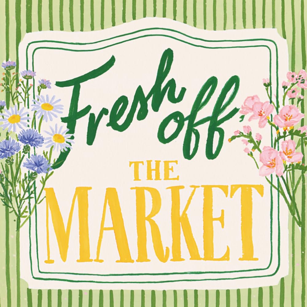 capítulo por capítulo baixar Fresh Off The Market: Engagement or Bridal Shower Party Guest Book and Gift Log | Green Stripe and Wild Flower Farm Produce | 8.5 x 8.5 Inch Sign In Book for Wishes, Advice and Memories