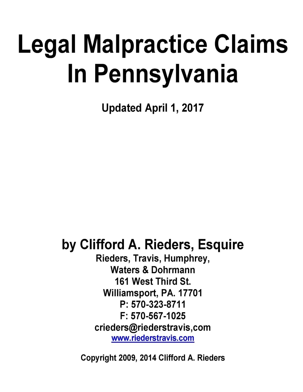 ler totalmente Legal Malpractice Claims In Pennsylvania