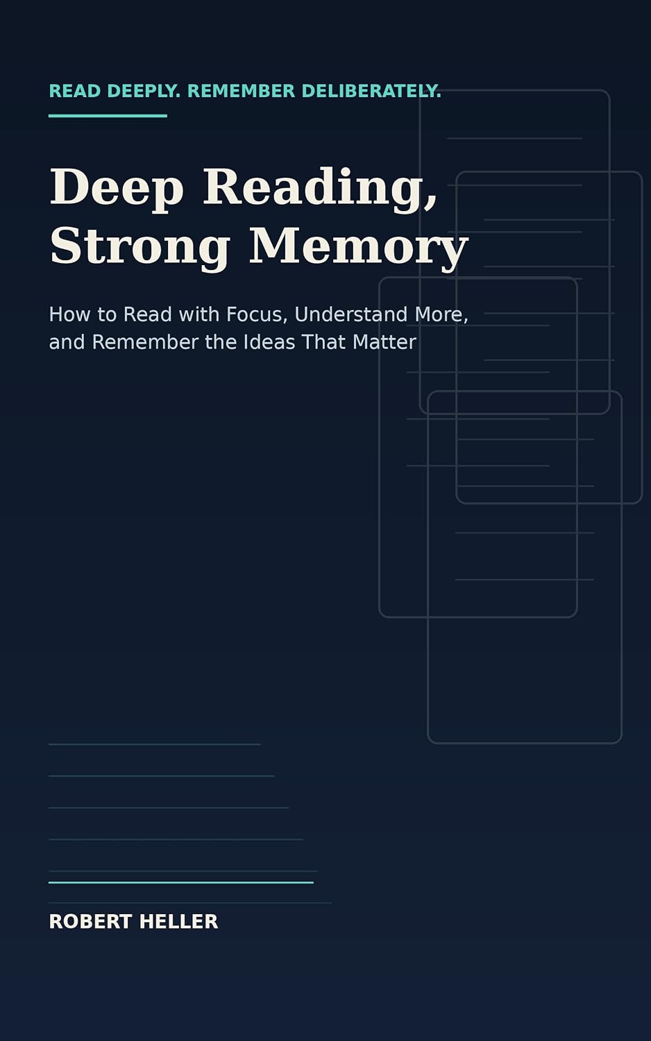 capítulo por capítulo baixar Deep Reading, Strong Memory: How to Read with Focus, Understand More, and Remember the Ideas That Matter (Spanish Edition)