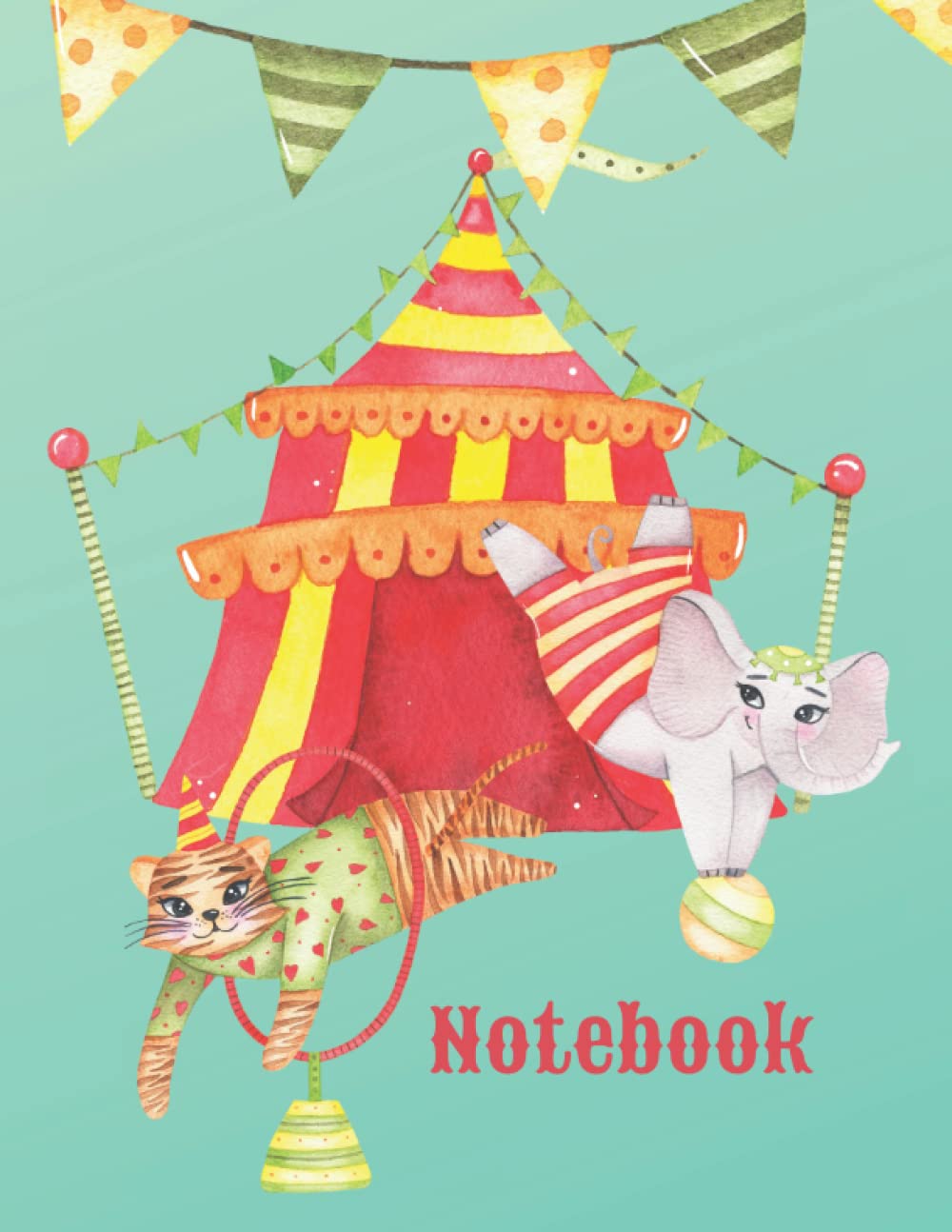 ler totalmente Notebook: Carnival Party with Circus Animals Lined Writing Journal