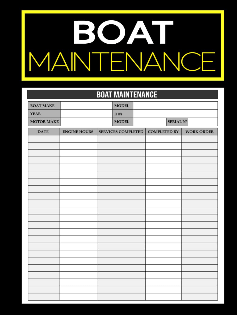 Boat Maintenance Log Book: Service Record Journal | Track Engine Hours, Repairs & Upgrades | Ideal for Yachts, Sailboats, Fishing Boats & Commercial Vessels baixar o livro de graça