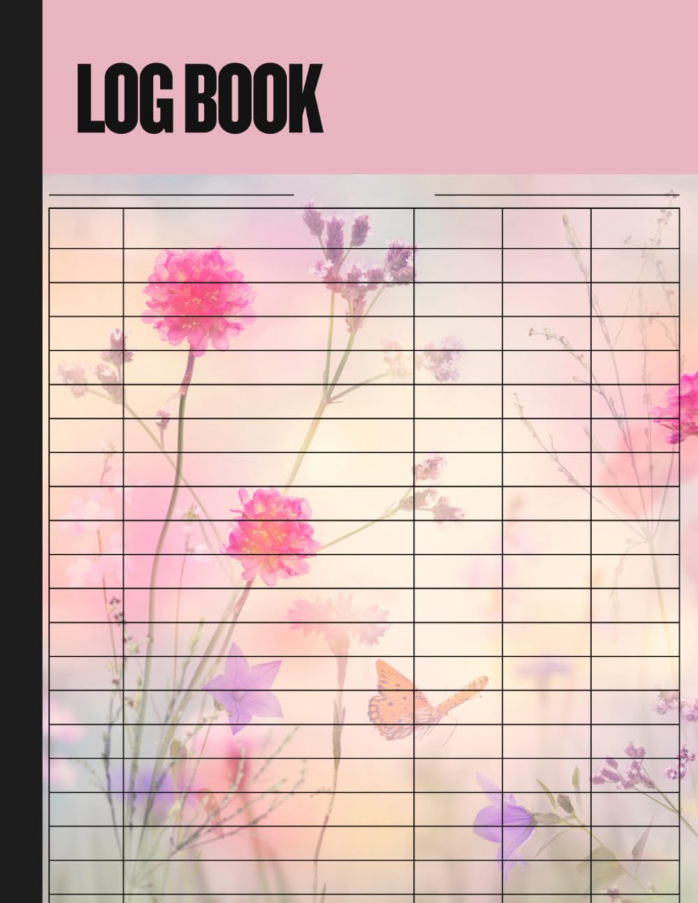 ler totalmente Pink Floral Logbook for Women: 5 Column Multipurpose Notebook for Daily Planning, Task Tracking & Organization
