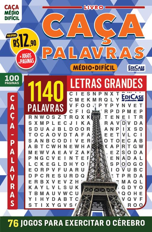 Livro Caça-Palavras 78 + Lápis de Brinde: Nível Médio/ Difícil - 76 Jogos para exercitar o cérebro baixar livro de graça
