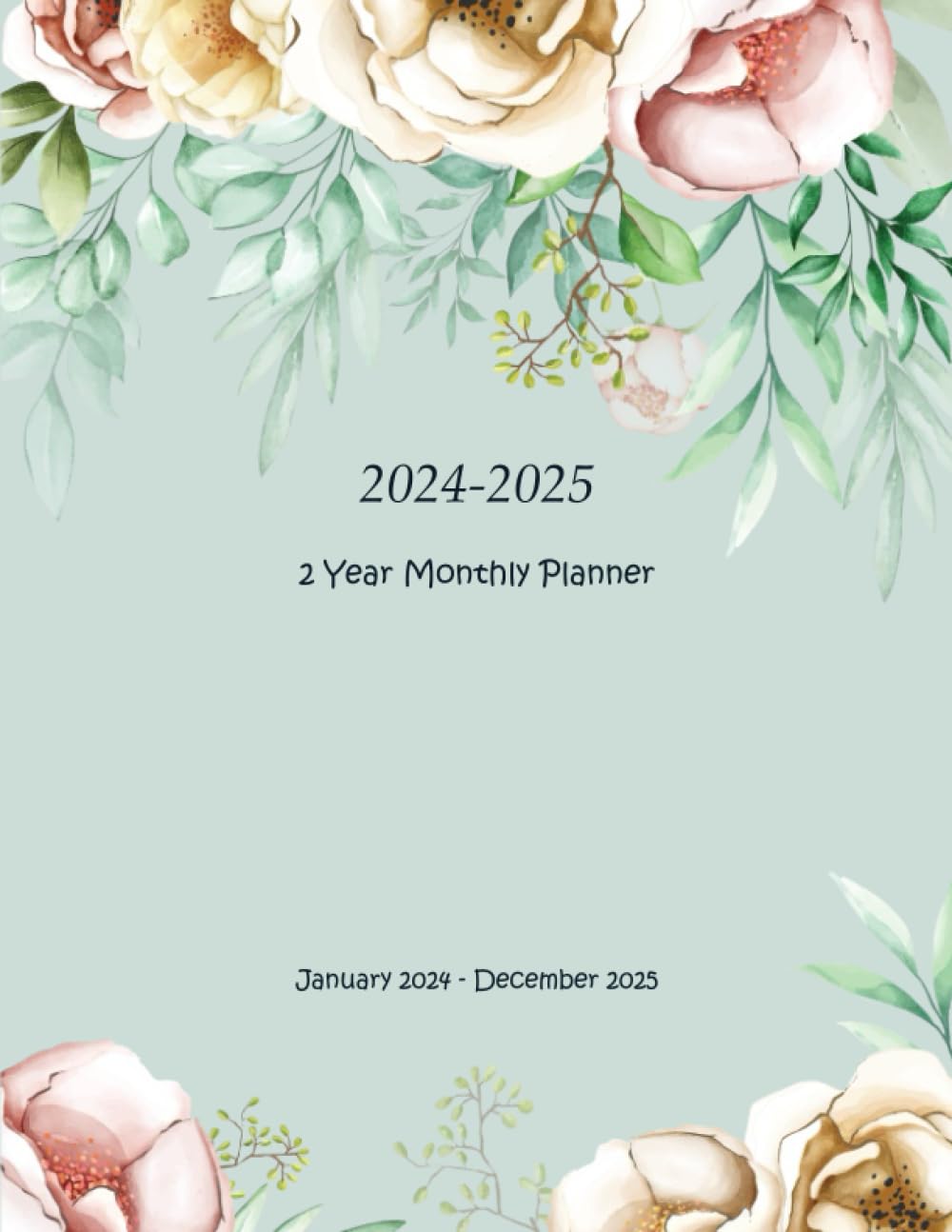 capítulo por capítulo baixar 2024-2025 2 Year Monthly Planner: Large 24 Months Calendar from January 2024 to December 2025 with Federal Holidays. Floral Cover.