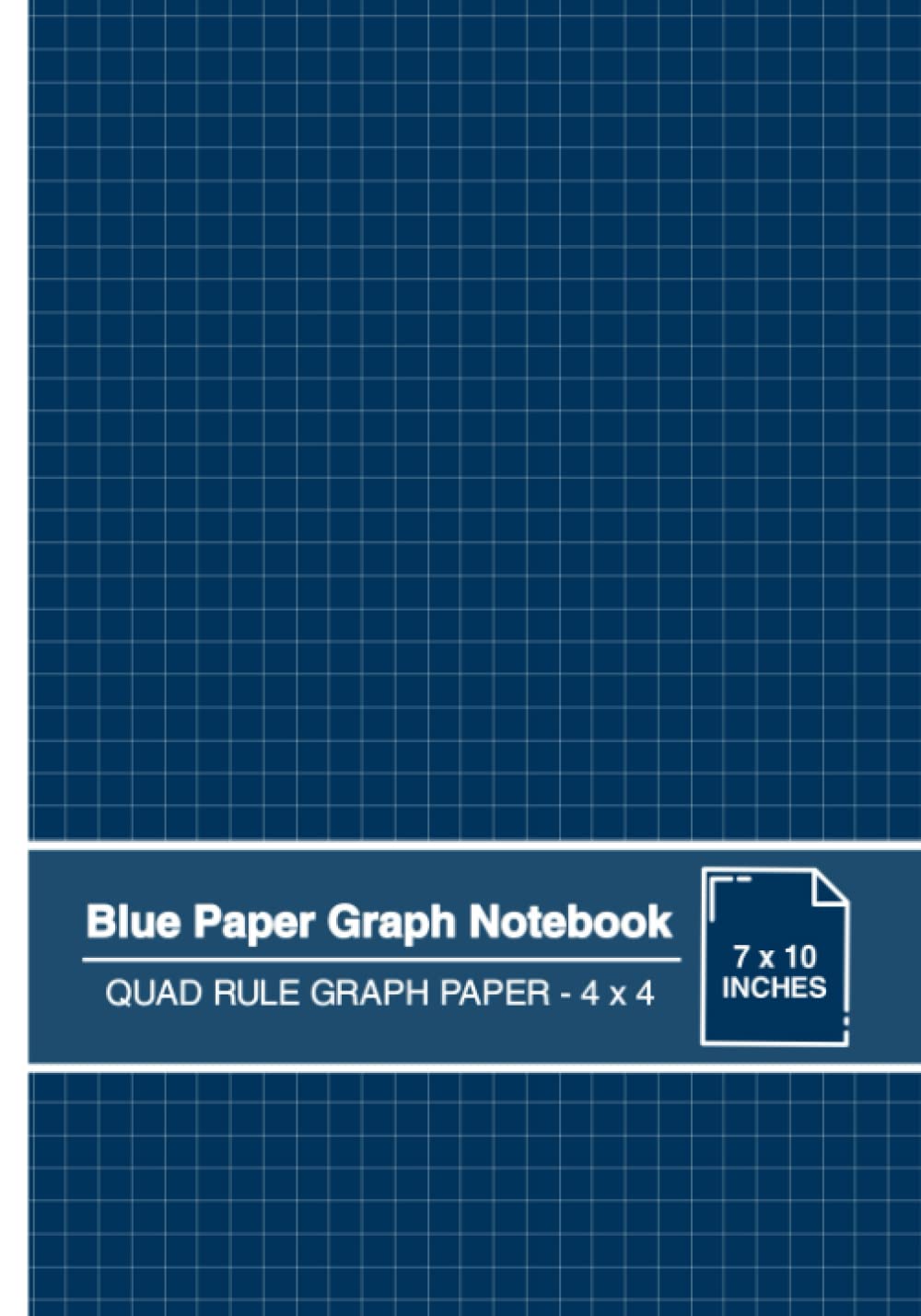 Blue Paper Graph Notebook: Quad Rule Graph Paper - 4 x 4 | For use with Gel Pens and White Ink | Cyanotype Look | Medium baixar o livro de graça