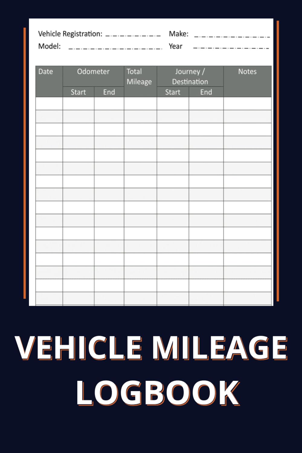 capítulo por capítulo baixar Mileage Log Book: Automotive Mileage Journal for Small Business expenses or Personal Taxes / Daily Tracking of Miles and Odometer Record Book (120 Pages, 6” x 9” Inch)