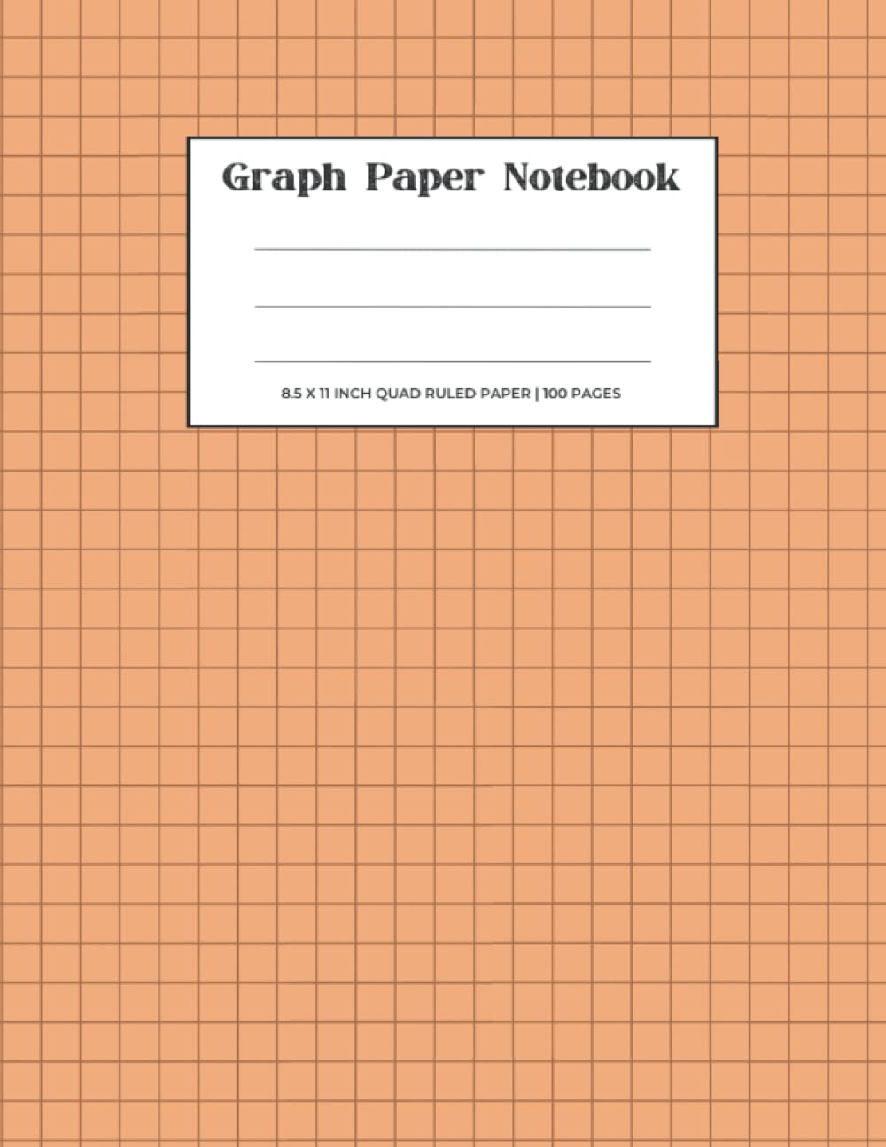 ler totalmente Graph Paper Notebook 8.5 x 11 Inch: Quad Ruled Notebook: 100 Pages - 5 Squares Per Inch. Orange Math and Science Composition Notebook for Students 8.5 x 11 inch | Architects, College Students, Drawing