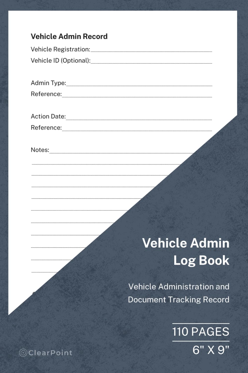 capítulo por capítulo baixar Vehicle Admin Log Book: Vehicle Administration and Record Tracking | 110 Pages | 6 × 9 Format: Vehicle Administration Record for Business and Fleet Use