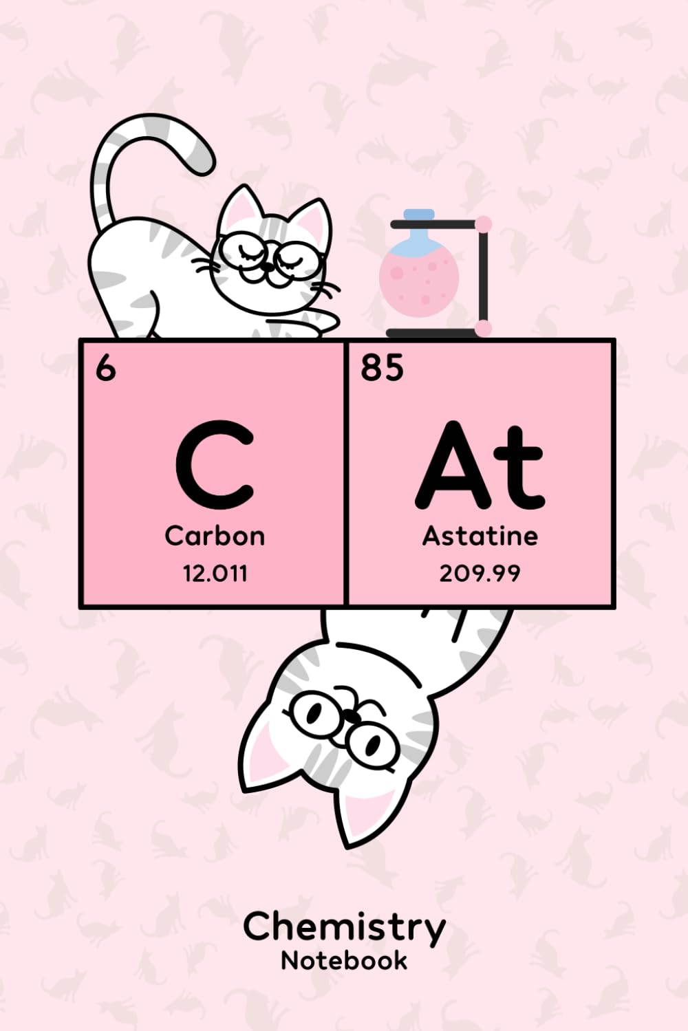 capítulo por capítulo baixar Chemistry notebook with CAT inscription and cute graphics for girls and women: 120 numbered grid pages with symbols of elements, actual periodic table inside for students